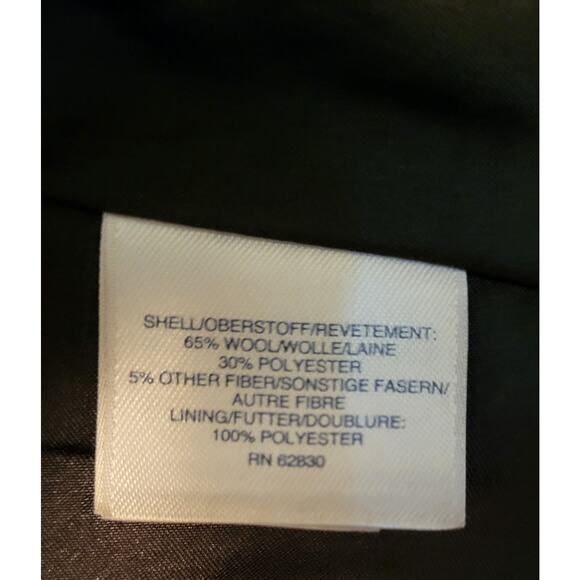 Lands End Wool Blend Women's Double Breasted Pea Coat Gray Size 4 - Picture 9 of 16